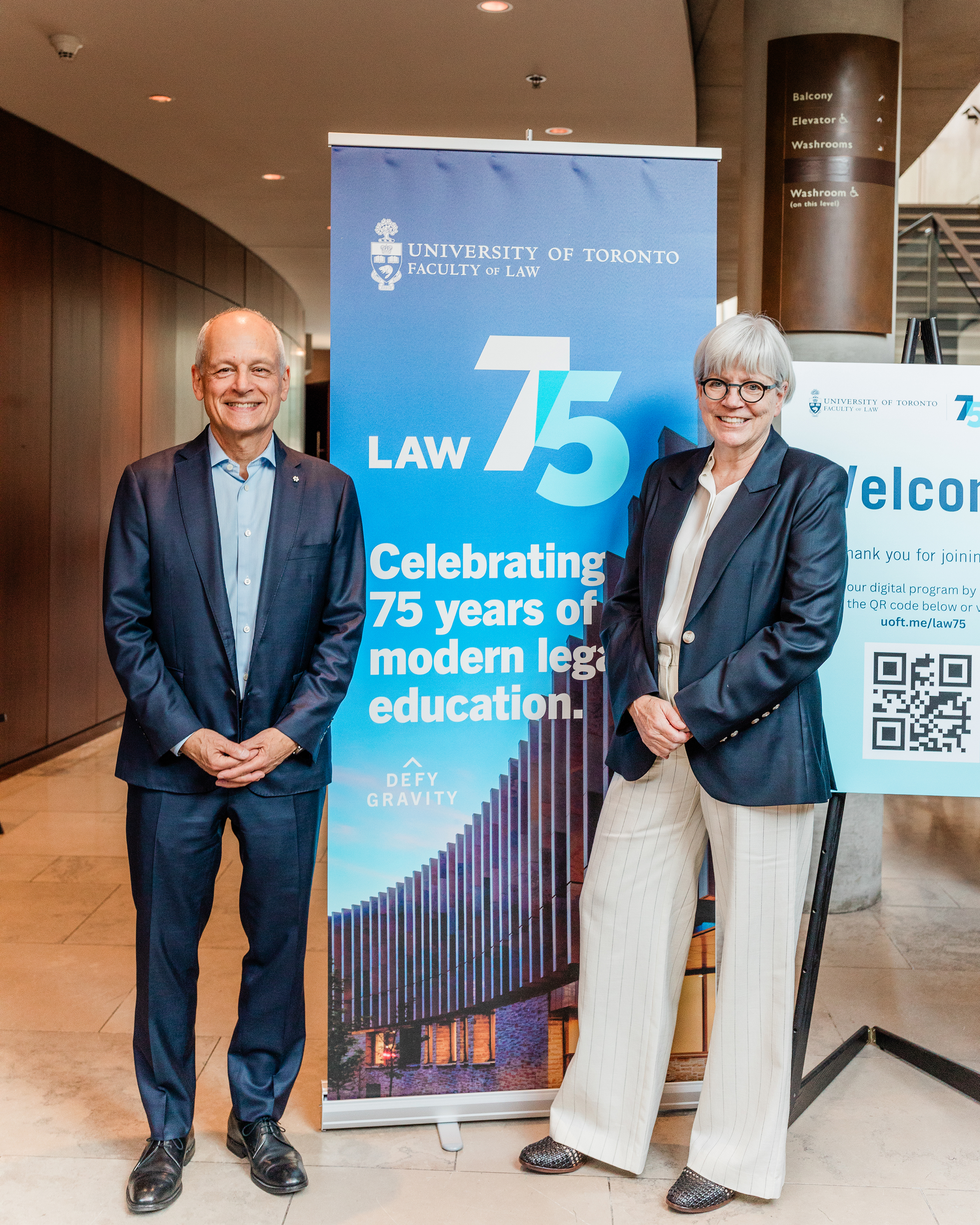 Professor Meric Gertler and Dean Jutta Brunnee